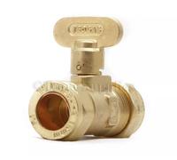 Team Controls Rigid Fan Gas Cock 15mm Brass Isolating Valve Gas Approved