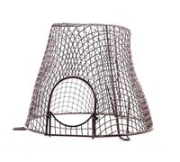 Team Controls Universal Plastic Coated Circular Guard Basket Cage Cover Brown with Mesh Gate, 11" Dia x 6.5" D - Suitable for Boiler Flue Terminal Guard, CCTV Camera, Lighting etc