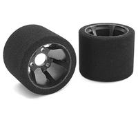 Team Corally Attack Foam Tyres 1/12 Circuit 32 Shore Magenta Rear Carbon Rims C-14725-32
