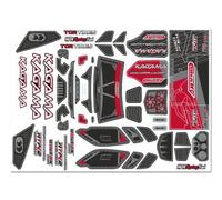 Team Corally Body Decal Sheet Kagama XP 6S Red Pre-Cut C-00180-981-4