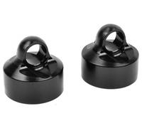 Team Corally Shock Cap Aluminium Hard Anodised Black 2 Pcs C-00180-133