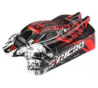 Team Corally Syncro 1/8 Polycarbonate RC Buggy Body Red Painted C-00180-1055-2R