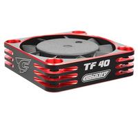 Team Corally Ultra High Speed Cooling Fan 40mm 2S LiPo Black Red C-53112-1