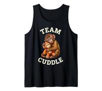 Team Cuddle Plush Monkey Hug Cute Cozy Youth Girls Retro Tee Tank Top