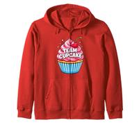 Team Cupcake Sweet Food Lover Fun Baking Zip Hoodie
