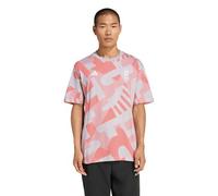 Team D adidas All Over Printed T-Shirt - Grey/Red