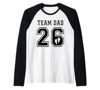 Team Dad 2026 Pregnancy IVF Reveal Baby Shower Adoption Raglan Baseball Tee