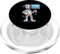 Team Dalmatian, Fire Fighting Dog Mascot, Firehouse Canine PopSockets PopGrip for MagSafe
