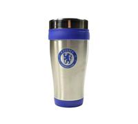 Team Direct Executive Handleless Metallic Travel Mug (Chelsea FC)