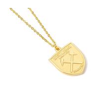 Team Direct West Ham United Gold-Tone Shield Crest Pendant Necklace, Official Merchandise