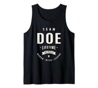 Team Doe Lifetime Member Funny Name Doe Tank Top