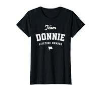 Team Donnie Lifetime Member Funny Name Donnie Value Graphic T-Shirt, Women, Black, S