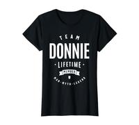 Team Donnie Lifetime Member Funny Name Donnie Value Graphic T-Shirt, Women, Black, S