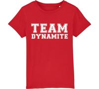 Team Dynamite - Childrens/Kids 100% Organic Cotton T-Shirt - Red - 9-11 Years