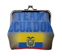 Team Ecuador Print Stylish unique Coin Purse Cute Mini Wallet with Kiss Lock Waterproof for Coins