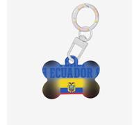 Team Ecuador Printing Bone Shaped Dog Tag Pet Id Tags,Acrylic Dog Tags Cat Tags with Ring for Dog Cat,Pendant Crafts