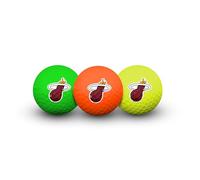 Team Effort Multi-Color Golf Ball Pack of 3 NBA Miami Heat