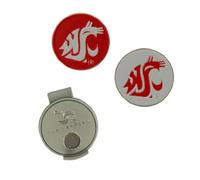Team Effort Washington State Cougars Hat Clip & 2 Ball Markers