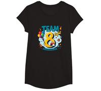 Team Eight: 8 Year Old Birthday Gift Edition T-Shirt, Girls, Black, Medium