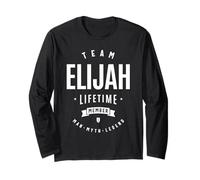 Team Elijah Lifetime Member Funny Name Elijah Long Sleeve T-Shirt