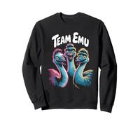 Team Emu Funny Cartoon Aussie Outback Bird Birthday Party Sweatshirt