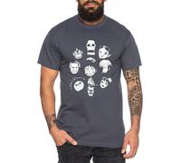 Team Face Men's T-Shirt Straw Hat Luffy Zoro One Monkey D. Pirate Ace Piece Goku Anime Ruffy, darkgray, M