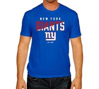 Team Fan Apparel Adult NFL Diagonal Fade Color Block T-Shirt - Officially Licensed - Tagless - 100% Cotton - Unisex, New York Giants - Royal, L