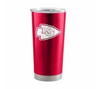 Team Fan Apparel NFL 20oz Gameday Stainless Steel Tumbler, Insulated For Hot & Cold, Slider Lid, On-The-Go Travel, Officially Licensed (Kansas City Chiefs - Red)