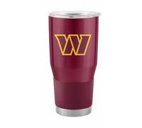 Team Fan Apparel NFL 30oz Gameday Stainless Steel Tumbler, Insulated For Hot & Cold, Slider Lid, Silicone Grip, Officially Licensed (Washington Commanders - Maroon)