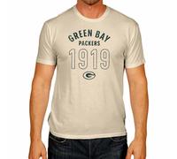 Team Fan Apparel NFL Adult Big Date Tag-Less T-Shirt, Unisex Football Tee, Soft Comfortable Cotton, Officially Licensed, Natural, XL