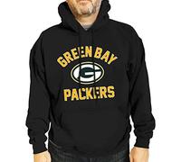 Team Fan Apparel NFL Adult Gameday Hooded Sweatshirt - Poly Fleece Cotton Blend - Stay Warm and Represent Your Team in Style, Black, Medium