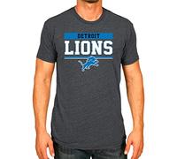 Team Fan Apparel NFL Adult Team Block Tagless Football T-Shirt - Cotton Blend - Charcoal - Perfect for Game Day - Comfort and Style