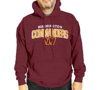 Team Fan Apparel NFL Adult Unisex Starting Fresh Ultra Soft Fleece Hooded Sweatshirt, Heathered Football Hoodie, Cardinal, XL