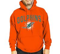 Team Fan Apparel NFL Home Team Hoodie - Adult Hooded Sweatshirt - Pro Football Fleece Hoodie - Pullover Sweatshirt, Orange, XL