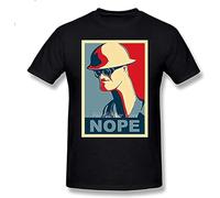 Team Fortress 2 Fruit of The Loom t Shirt Mens Engineer Says Nope Fruit of The Loom t Shirt Mens Men 100 Percent Cotton Tee Shirt Printed Beach Plus Size Fun Fruit of The Loom t Shirt Mens Black S