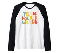 Team Fourth Grade Back to School 4th Grade Teacher Boys Kids Raglan Baseball Tee
