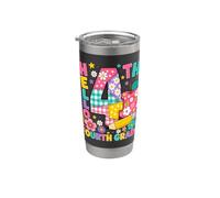 Team Fourth Grade Cute Frog Reading Back to School Classroom Stainless Steel Insulated Tumbler