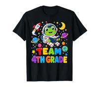 Team Fourth Grade Frog Astronaut Reading Back to School T-Shirt