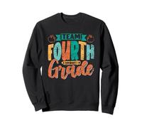 Team Fourth Grade Kids Teacher Pupil Back To School 4 Four Sweatshirt