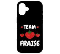 Team Fraise Fruit Été Dessert Chef Cuisine Pâtissier Dessert Case for iPhone 16