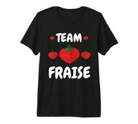 Team Fraise Fruit Été Dessert Chef Cuisine Pâtissier Dessert Premium T-Shirt