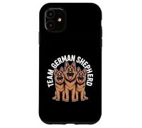 Team German Shepherd Cute Cartoon for Dog Owner Pet Alsatian Case for iPhone 11
