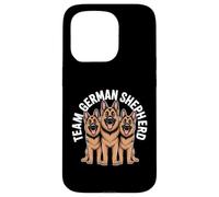 Team German Shepherd Cute Cartoon for Dog Owner Pet Alsatian Case for iPhone 15 Pro