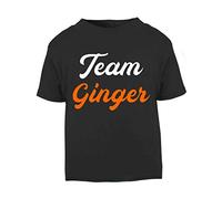 Team Ginger Statement Short Sleeve Cotton Toddler t Shirt, 3-4 Years, Black