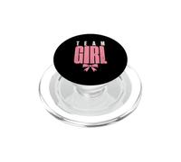 Team Girl Gender Reveal Party Pink Side Matching PopSockets PopGrip for MagSafe