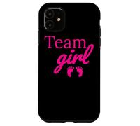 Team Girl Pink Baby Shower Gender Reveal Party Case for iPhone 11