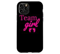 Team Girl Pink Baby Shower Gender Reveal Party Case for iPhone 11 Pro