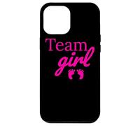Team Girl Pink Baby Shower Gender Reveal Party Case for iPhone 12 Pro Max