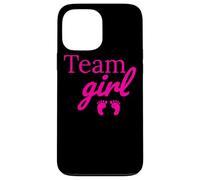 Team Girl Pink Baby Shower Gender Reveal Party Case for iPhone 13 Pro Max