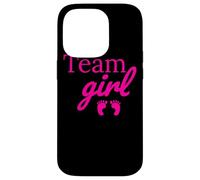Team Girl Pink Baby Shower Gender Reveal Party Case for iPhone 14 Pro